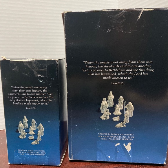 Avon Nativity Collectibles The Shepherd & Shepherd Boy Boxed EUC 1983 BEAUTIFUL! - Picture 8 of 9